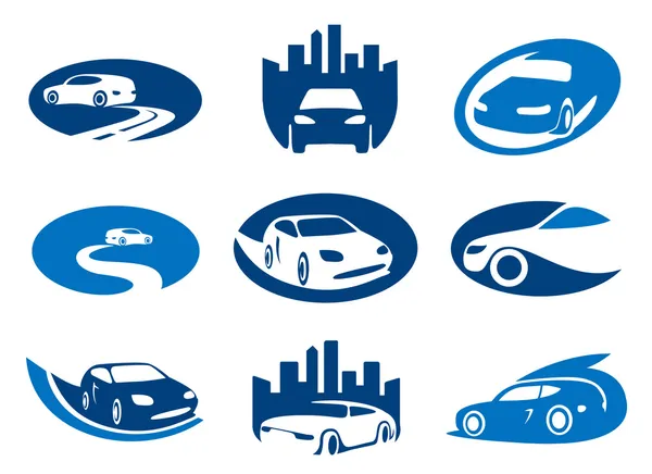Elementy samochodu dla logo — Wektor stockowy