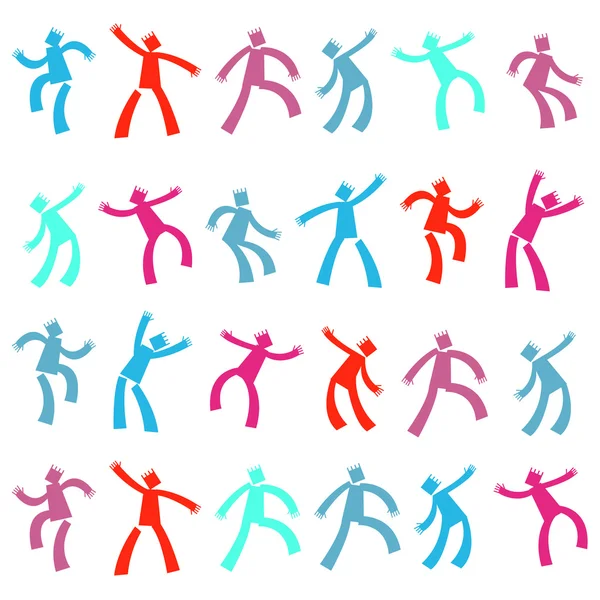 Танцующие мужчины — стоковый вектор