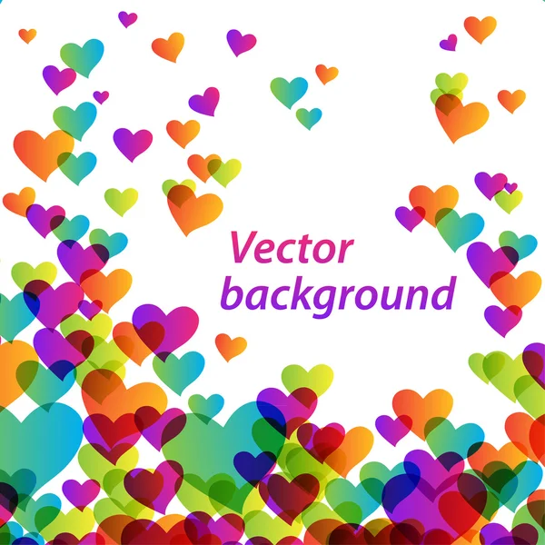 Herz-Vektor-Hintergrund — Stockvektor