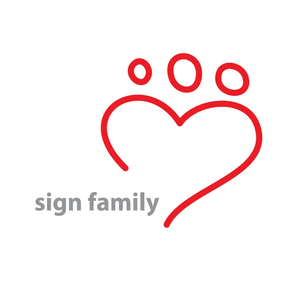Famille des signes — Image vectorielle