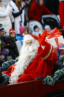 Christmas Street opening in Helsinki clipart