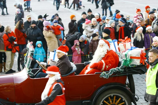 stock image Christmas Street opening in Helsinki