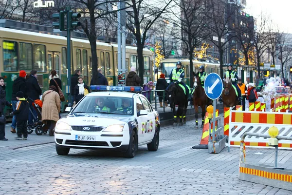 stock image Traditional Christmas Street opening in Helsinki