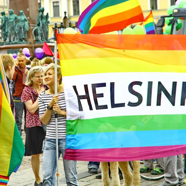 Helsinki Kebanggaan gay parade — Stok Foto