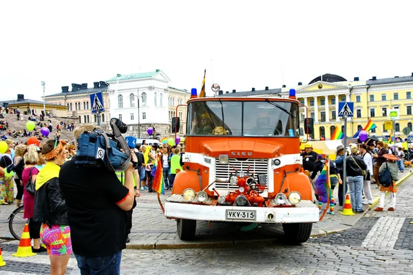 Helsinky hrdost gay parade — Stock fotografie