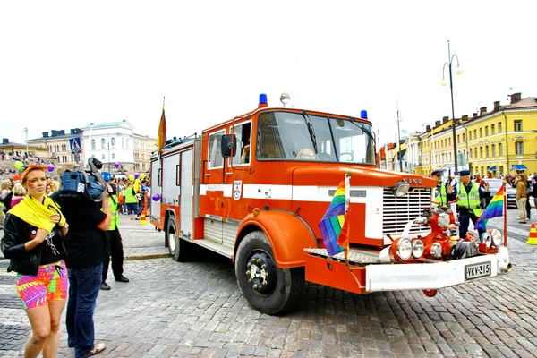 Helsínquia orgulho gay desfile — Fotografia de Stock