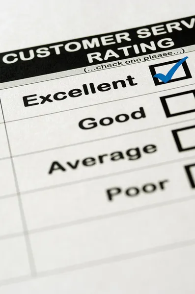 Excelente classificação de serviço ao cliente — Fotografia de Stock