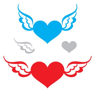 Heart and Wings clipart