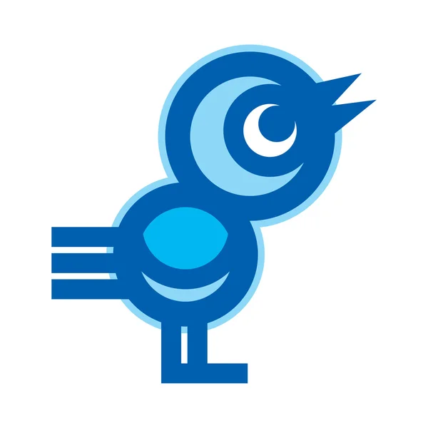 Kék madár — Stock Vector