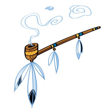 Indian smoking Pipe clipart