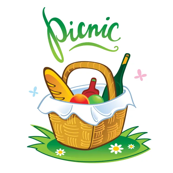 Picknick — Stockvector