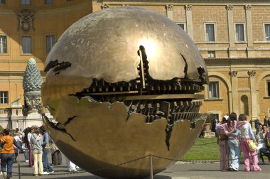 Ball sculpture in Vatican clipart