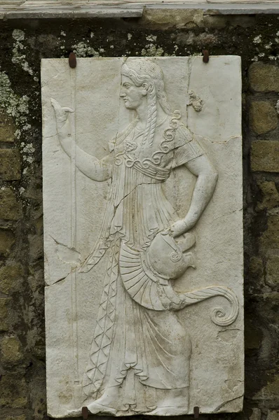Herculanum fresque d'une femme — Photo