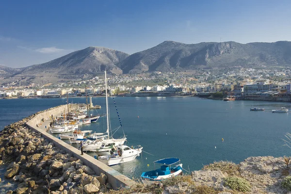 Crete marina and city — Stock Photo, Image