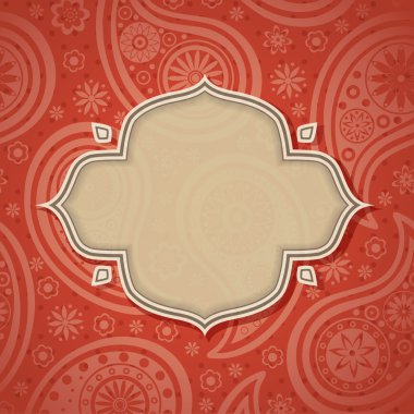 Frame in the Indian style clipart