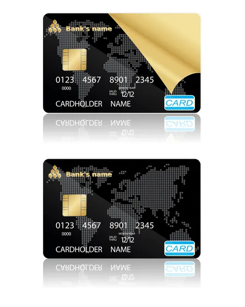 Credit cards. Vector illustration. — Stock Vector