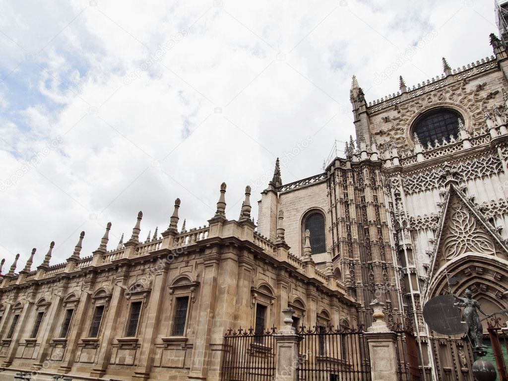 Detail of Seville Cathedral, Andalusia, Spain