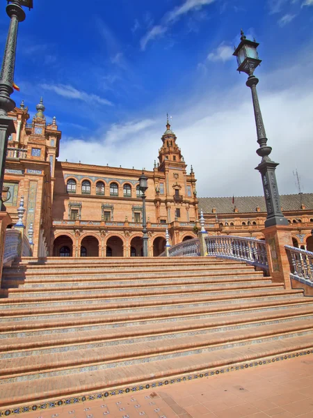 Bridge i Plaza de Espana, Sevilla, Spanien — Stockfoto