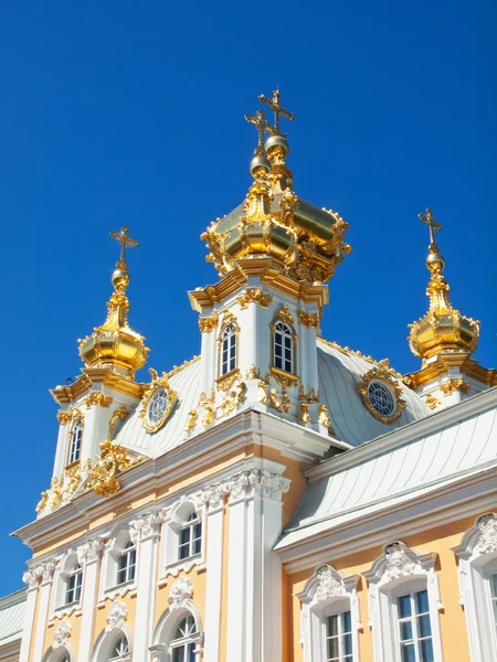 โบสถ์ของพระราชวังแกรนด์ในปีเตอร์ฮอฟ รัสเซีย — ภาพถ่ายสต็อก