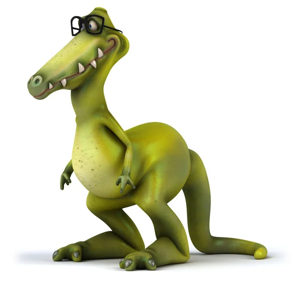 Dinozaur i okulary — Zdjęcie stockowe