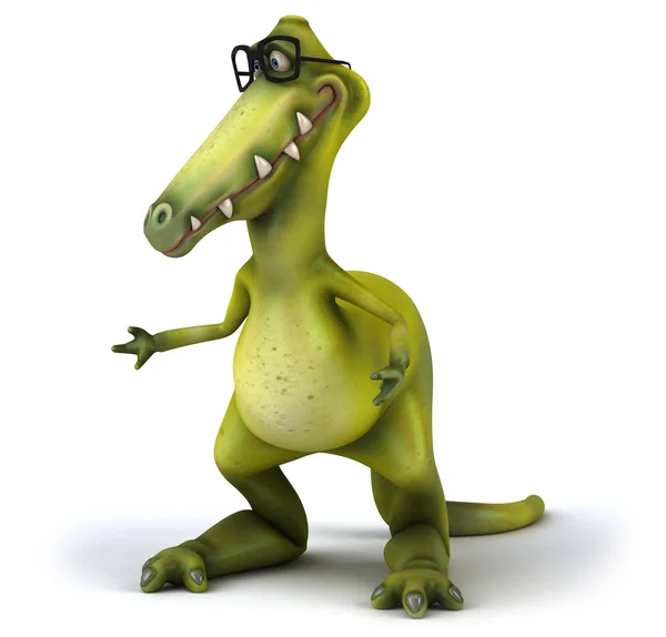 Dinossauro e óculos — Fotografia de Stock