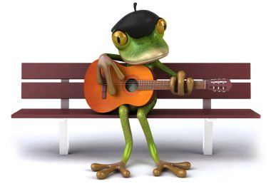 French frog clipart