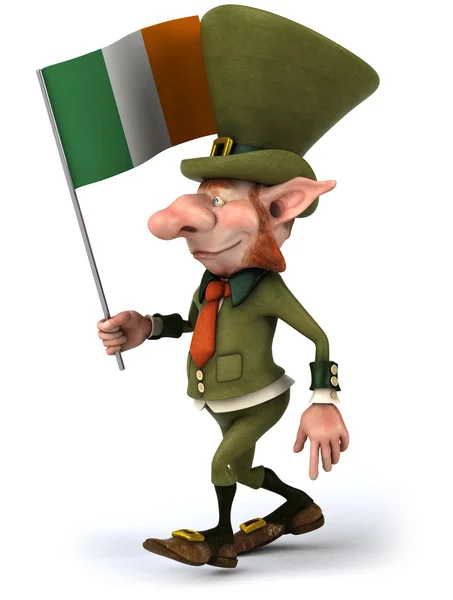 Ιρλανδική τζέντλεμαν με σημαία — Φωτογραφία Αρχείου