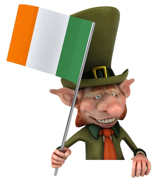Irish gentleman with flag — Stock Photo, Image
