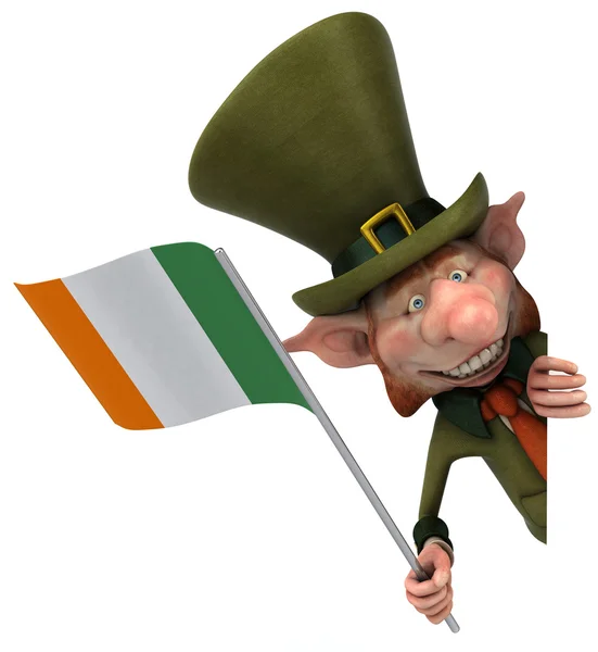 Irish gentleman with flag — Stock Photo, Image