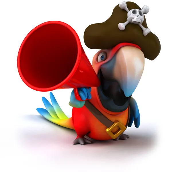 Parrot en spreker — Stockfoto