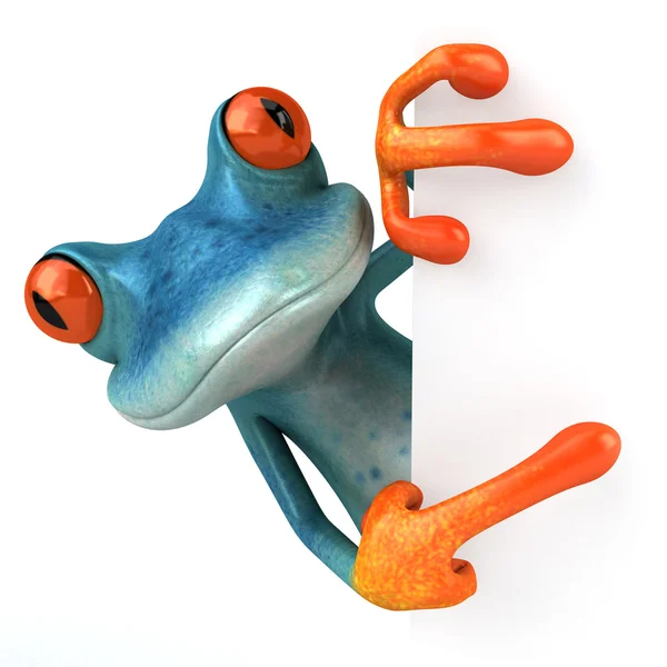 Голубая лягушка — стоковое фото