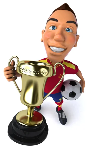 Futbolista español — Foto de Stock