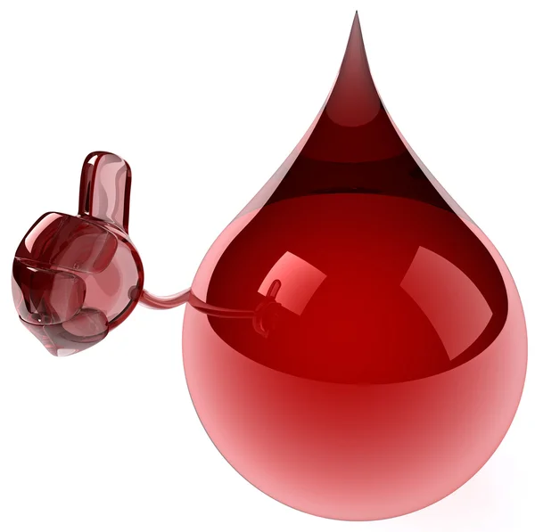 Kropla krwi — Zdjęcie stockowe