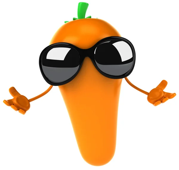 Веселая морковка — стоковое фото