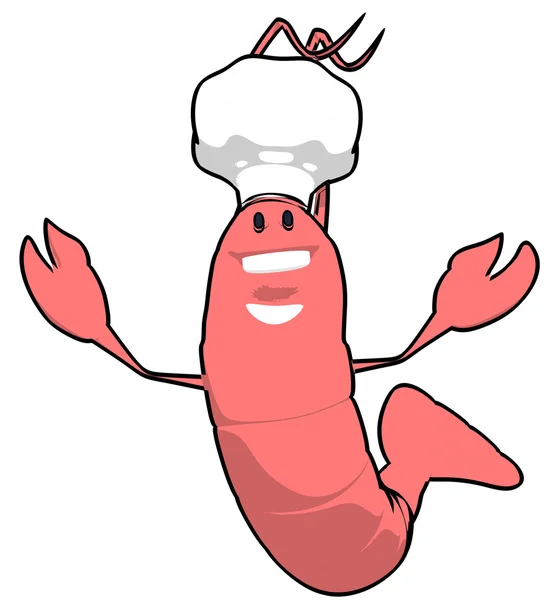 Chef de camarão — Fotografia de Stock