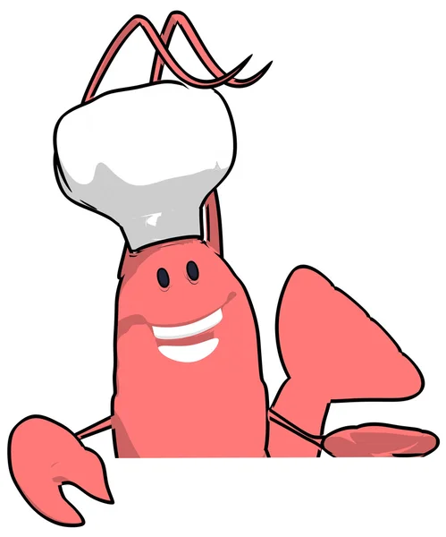 Shrimp chef — Stock Photo, Image