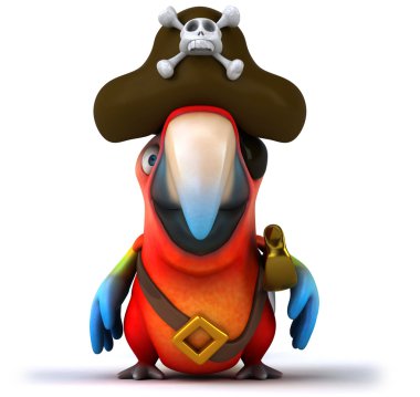 Parrot pirate clipart