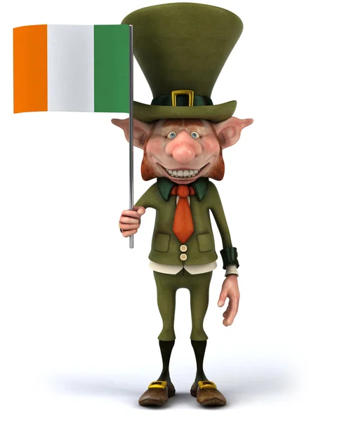 stock image Irish gentleman with flag