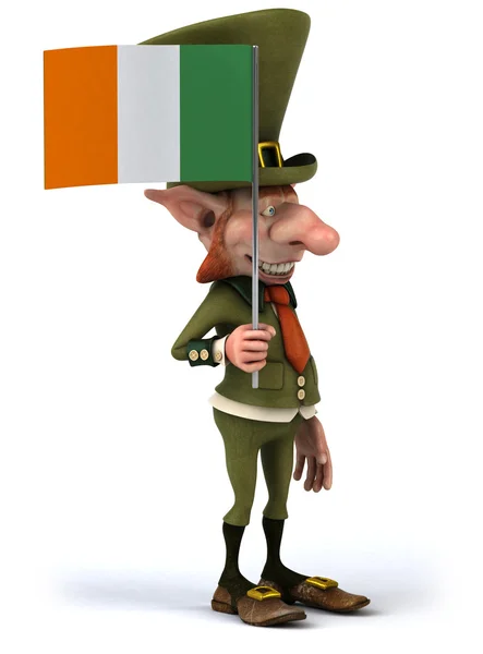 Ирландец с флагом — стоковое фото