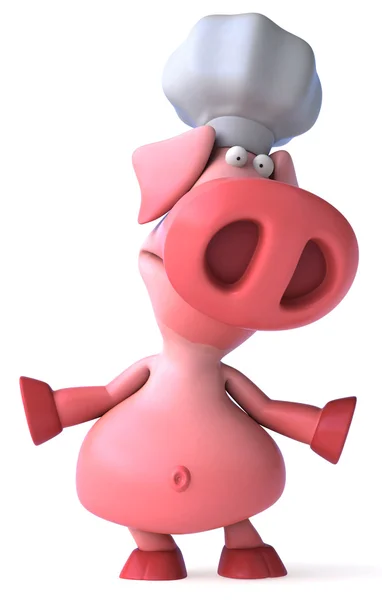 シェフの豚 — ストック写真