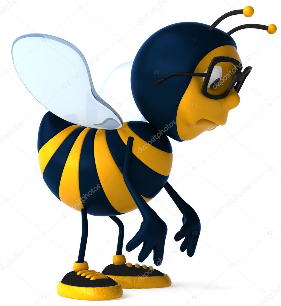 Bee with glasses