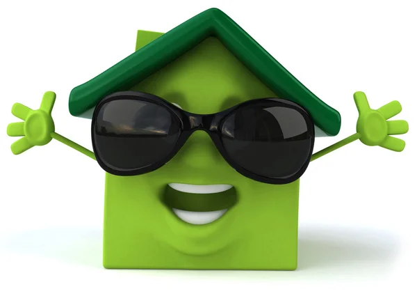 Groen huis — Stockfoto
