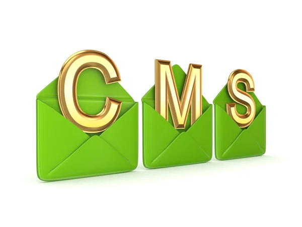 CMS koncept. — Stock fotografie