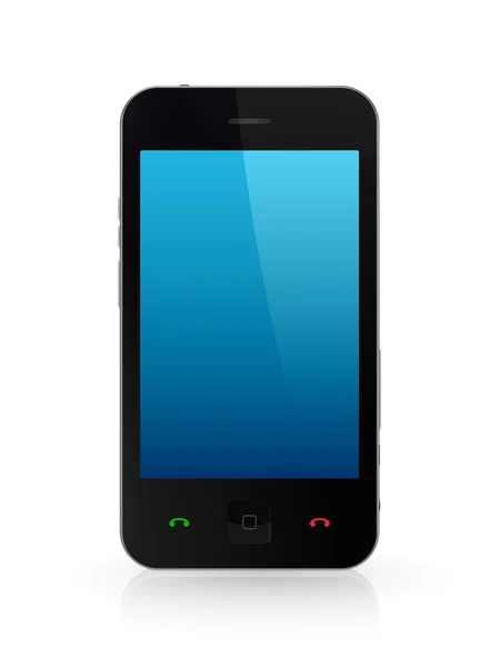 Современный мобильный телефон с сенсорным экраном . — стоковое фото