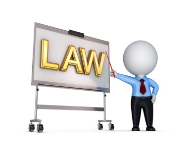 LAW concept. clipart