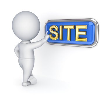 3d küçük kişi düğmesini site bastırıyor.