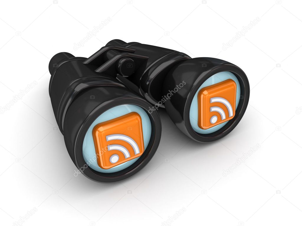Binoculars with RSS symbols.