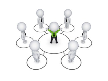 Biusiness network concept. clipart