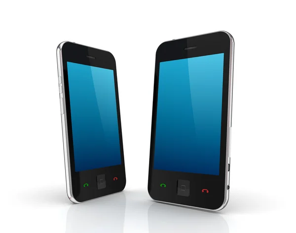 Modern cep telefonları dokunmatik ekran. — Stok fotoğraf