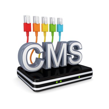 CMS concept. clipart